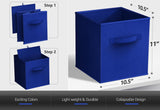 Foldable Fabric Storage Cube Box & Toy Organiser