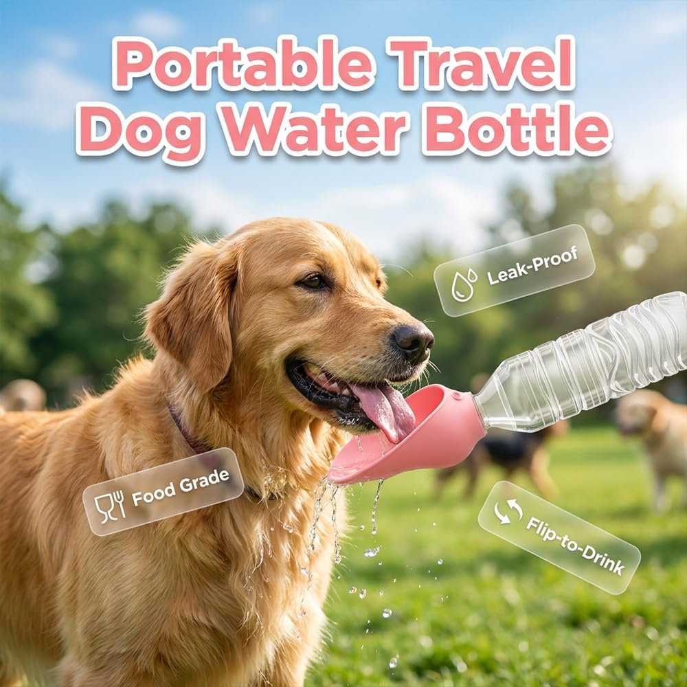 Portable Dog Water Bottle Attachment