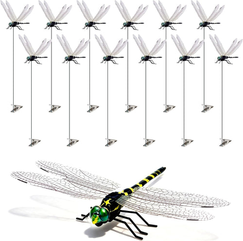 12 Pack 3D Dragonfly Clips