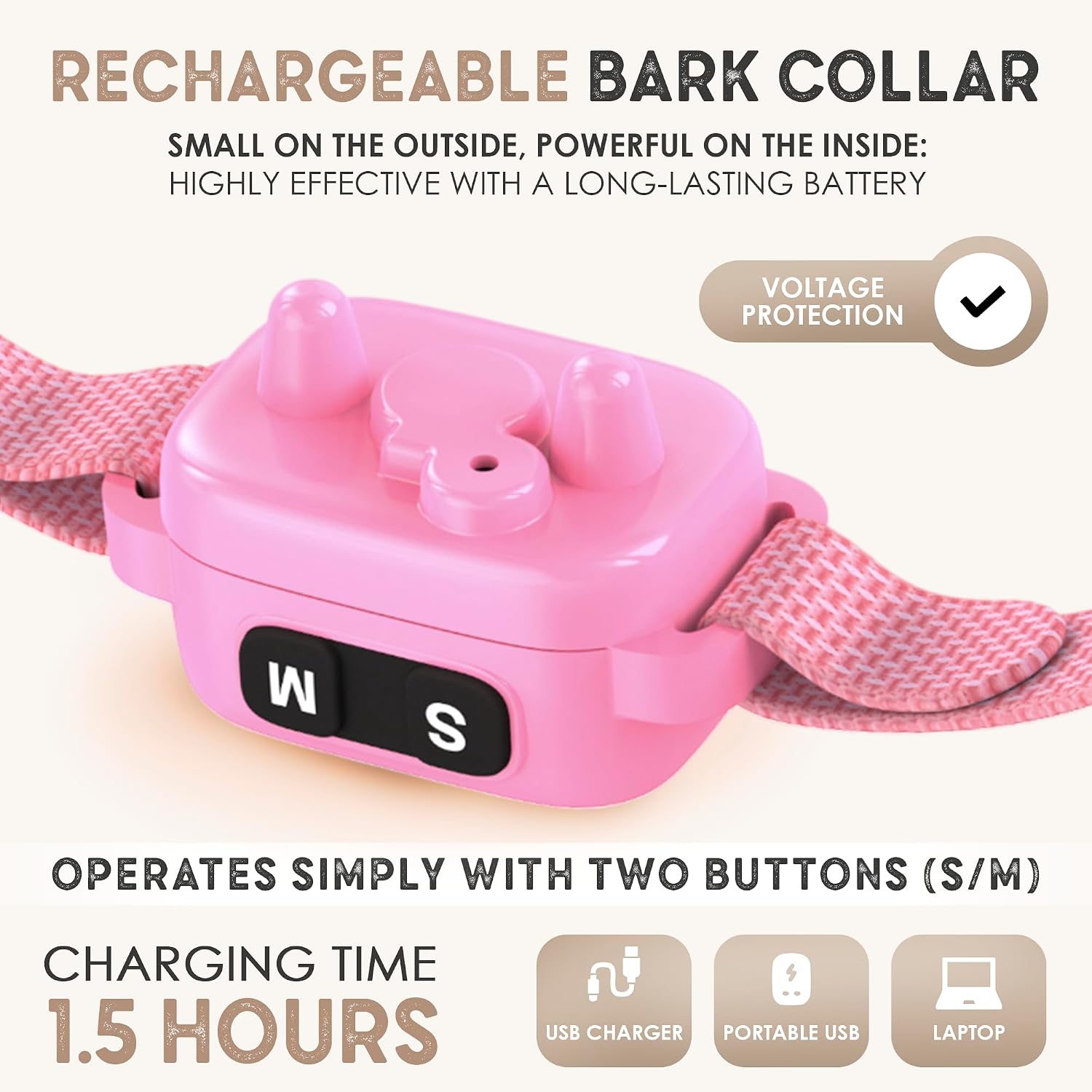 Tiny Bark Collar for Small Dogs