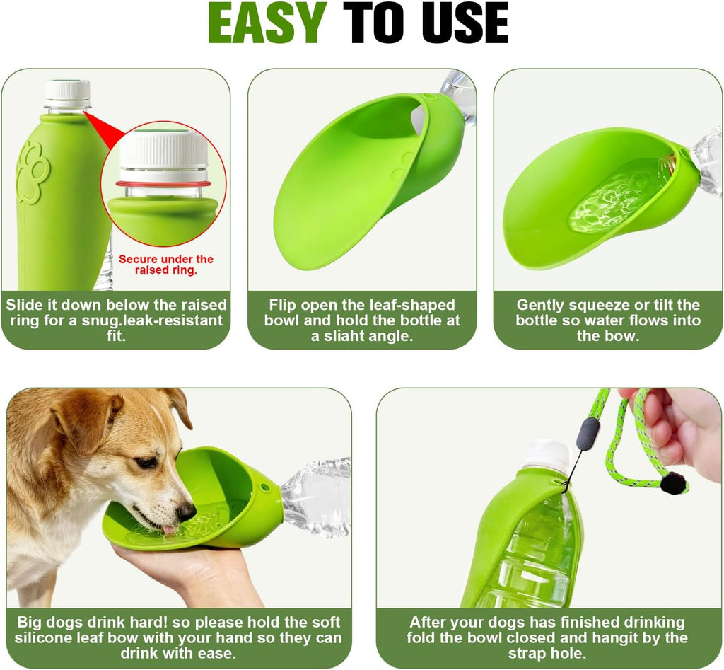 Portable Dog Water Bottle Attachment