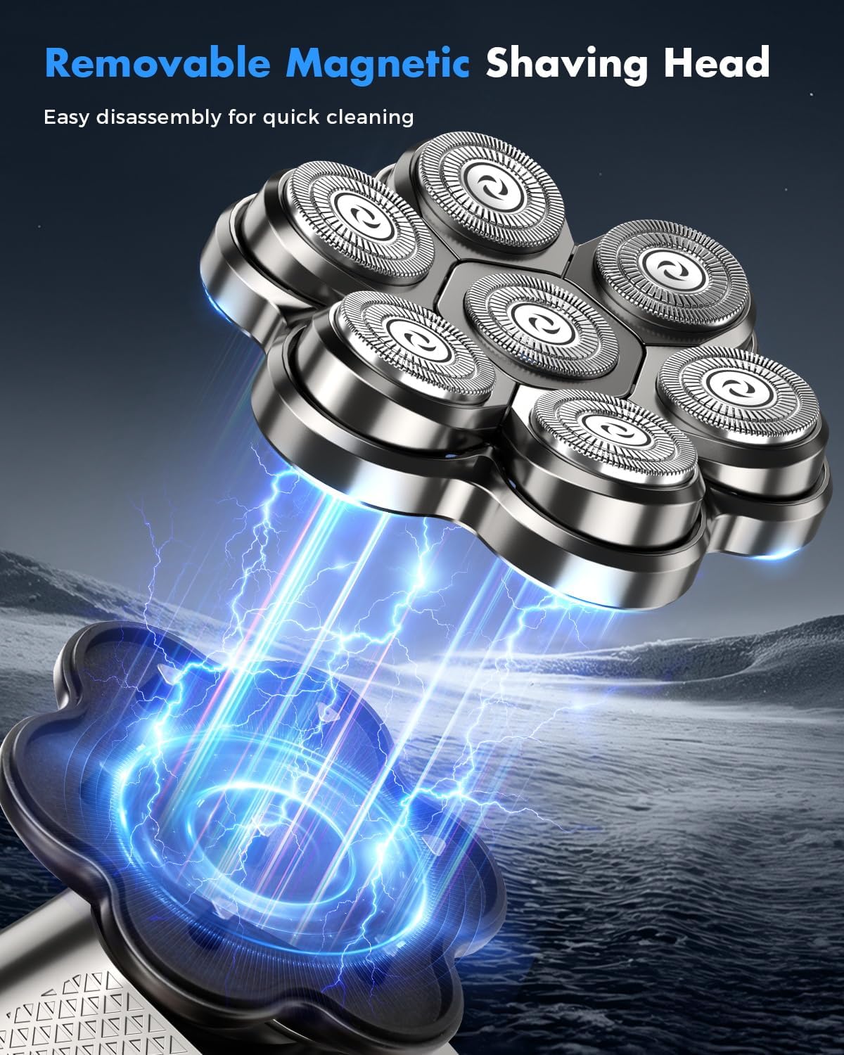 7D Electric Head Shaver