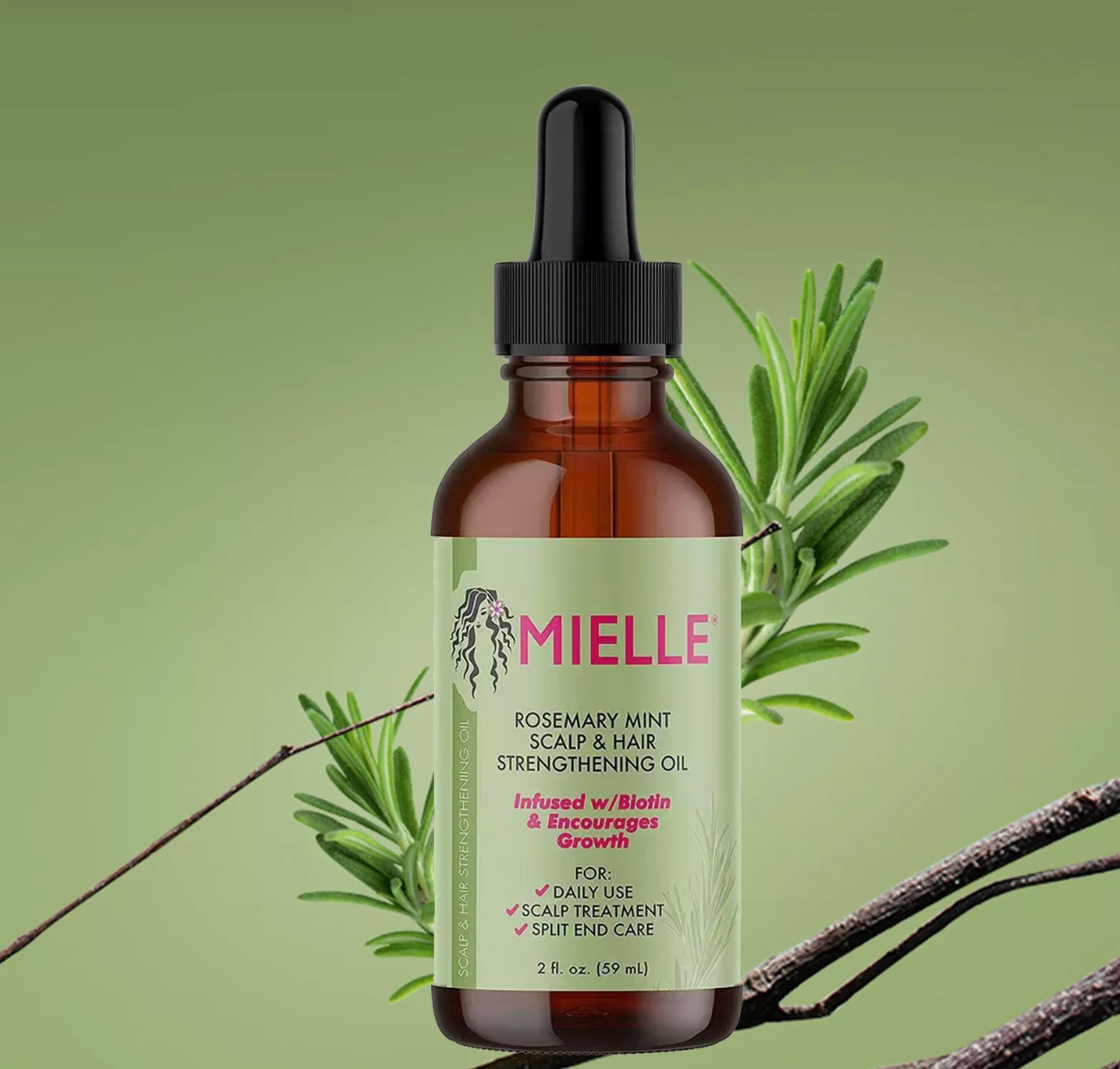 Mielle Rosemary Mint Scalp & Hair Strengthening Oil