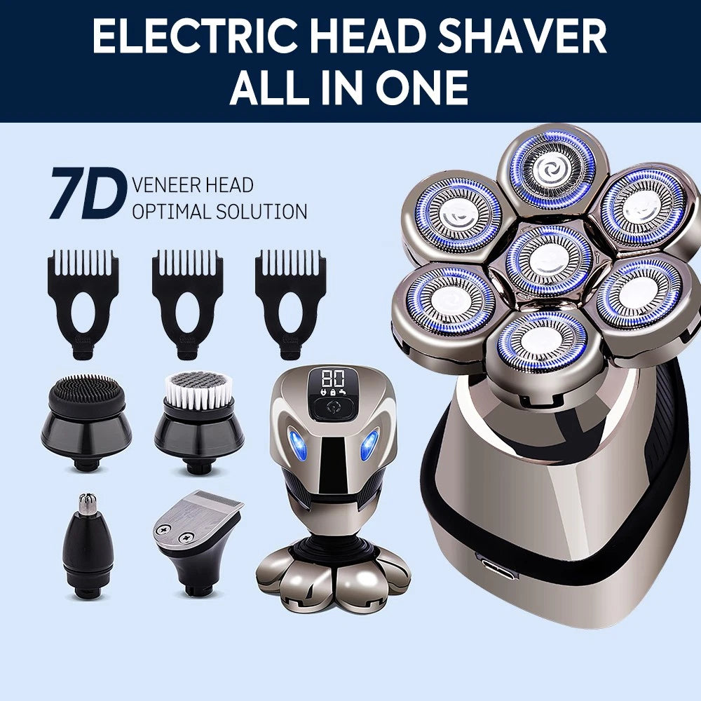 7D Electric Head Shaver