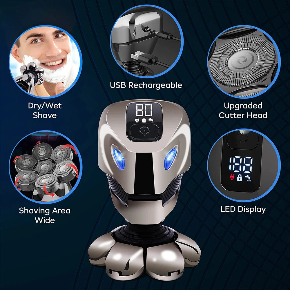 7D Electric Head Shaver