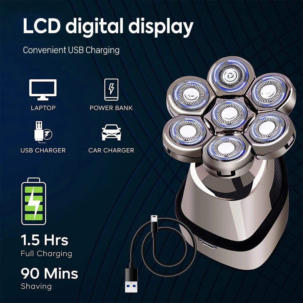7D Electric Head Shaver
