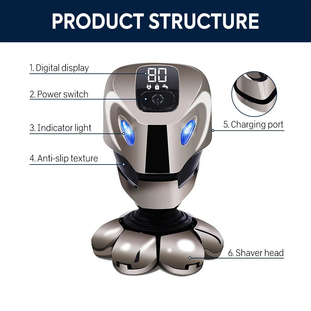 7D Electric Head Shaver