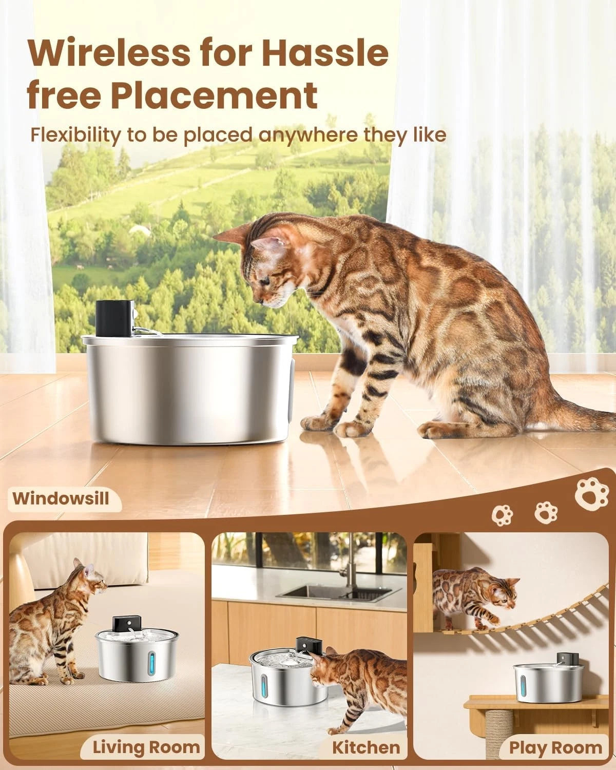 Wireless Cat Water Fountain