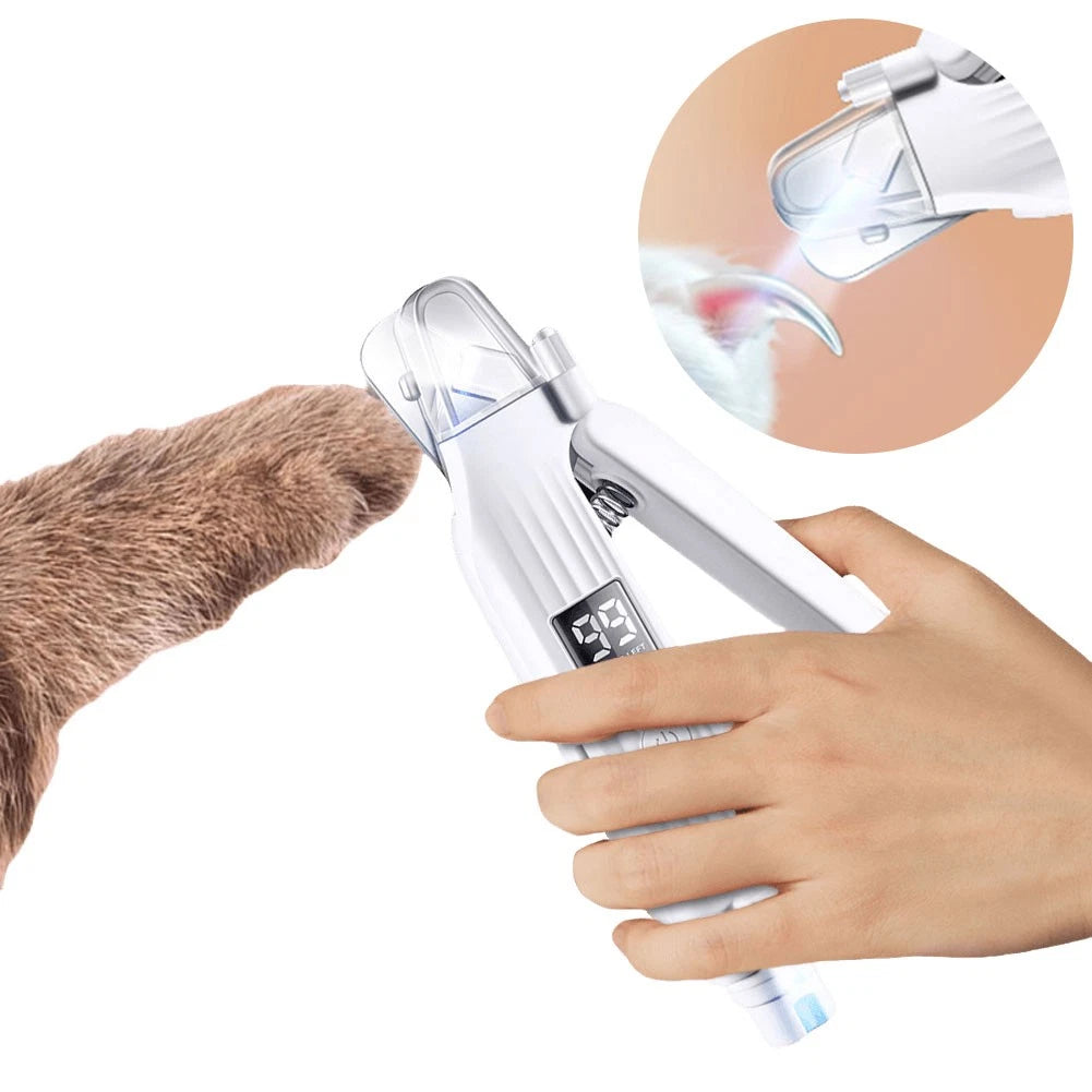Electric Dog Nail Grinder and Clipper with LED Light